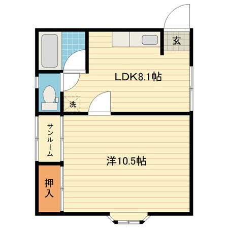 大泉駅 徒歩20分 2階の物件間取画像